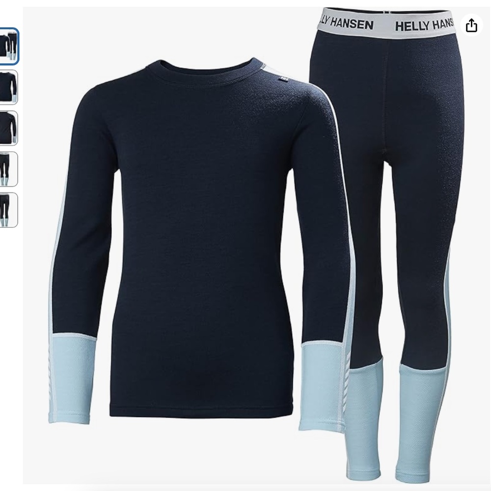 Helly-Hansen Junior Unisex LIFA Merino Midweight Set size 12